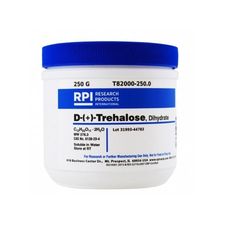 Rpi D-(+)-Trehalose Dihydrate, 250 G T82000-250.0